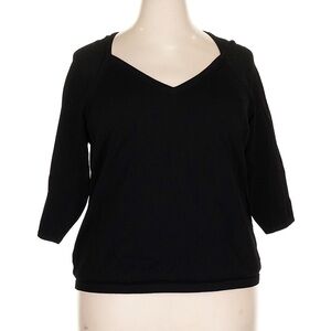 Lane Bryant Black Knit Top (fits like 18/20)
